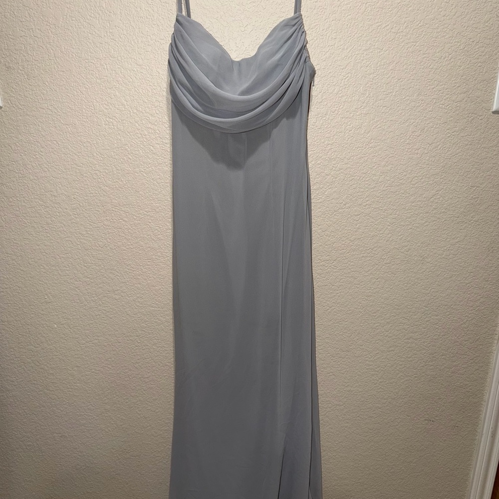 Lulu's Sophisticated Gray Maxi Dress